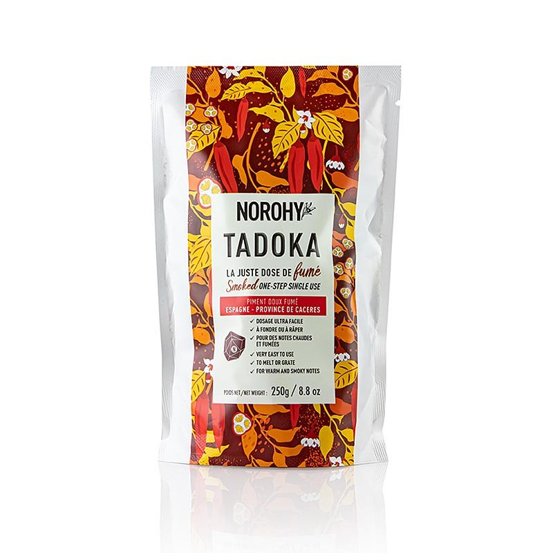 Norohy Tadoka, "Fume", Kakaobutter mit Piment de la Vera, süß, 250 g | Couverture, Schoko - Formen, Schoko - Produkte | thungourmet