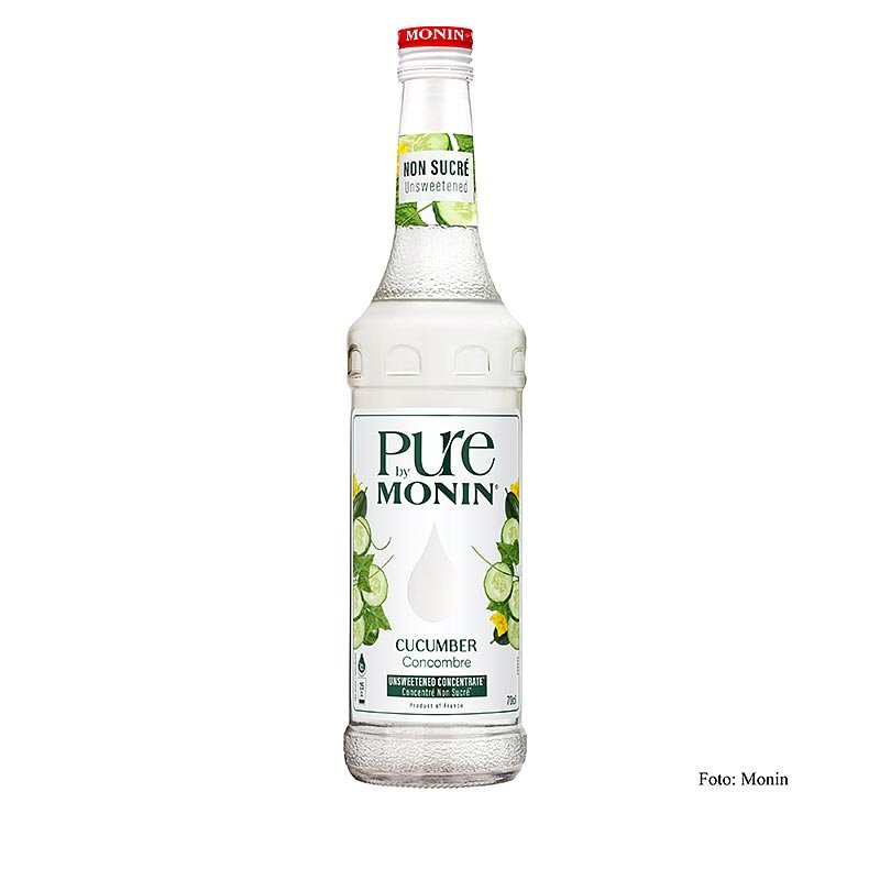 Monin PURE Cucumber (concombre) non sucré, concentré 1:25, 700 ml | Pâtisserie, dessert, sirop | thungourmet