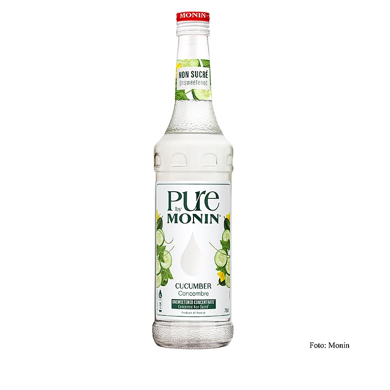 Monin PURE Cucumber (Concombre) Non sucré 1:25 Concentré, 700 ml