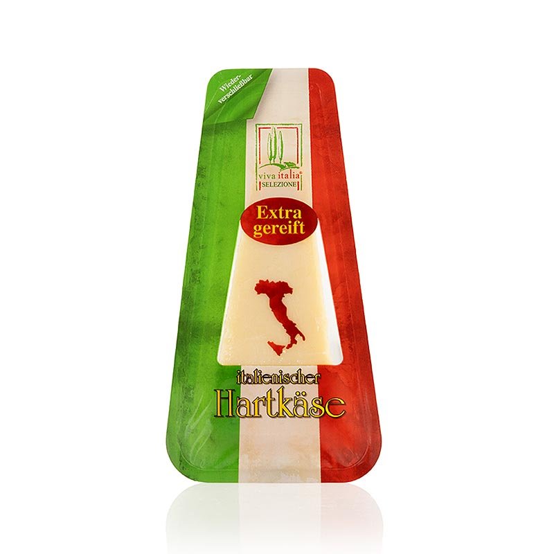Formaggio a pasta dura di latte vaccino, stagionato 12 mesi, Viva Italia, 200 g | Formaggi | thungourmet