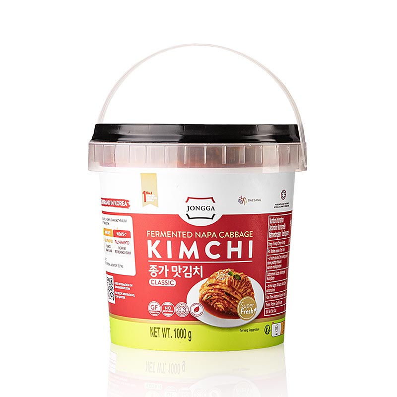 Kimchi - frisch, eingelegter Chinakohl, Jongga, 1 kg