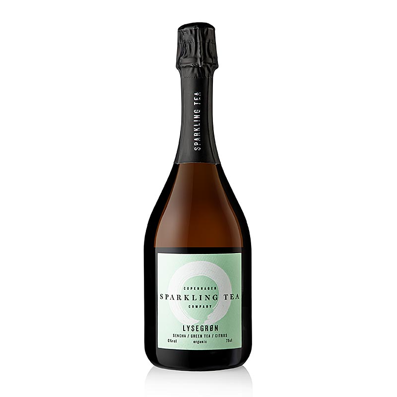 Copenhagen Sparkling Tea LYSEGRON Sencha, Thé vert Thé agrumes, bio, 750 ml