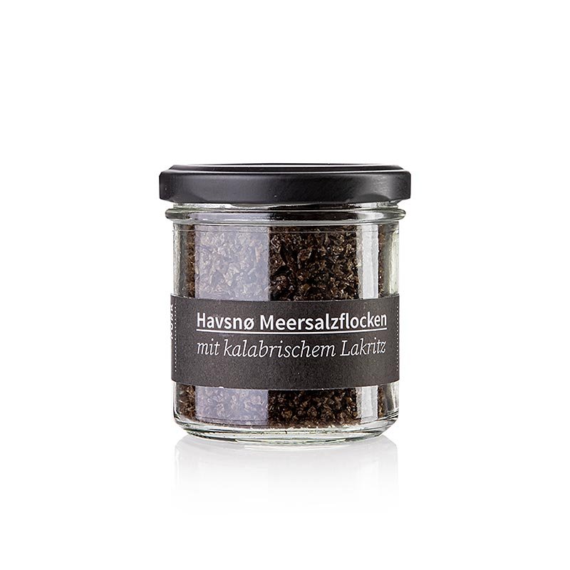 Havsnø Meersalzflocken mit kalabrischem Lakritz, Krautpunk, 80 g | Salz, Pfeffer, Gewürze, Aromen,Trockengemüse | thungourmet