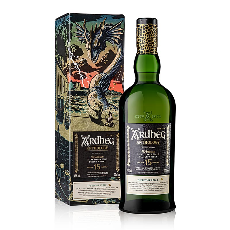 Single Malt Whisky Ardbeg Anthology Beithirs Tale 15 Jahre, 46% vol., Islay, 700 ml