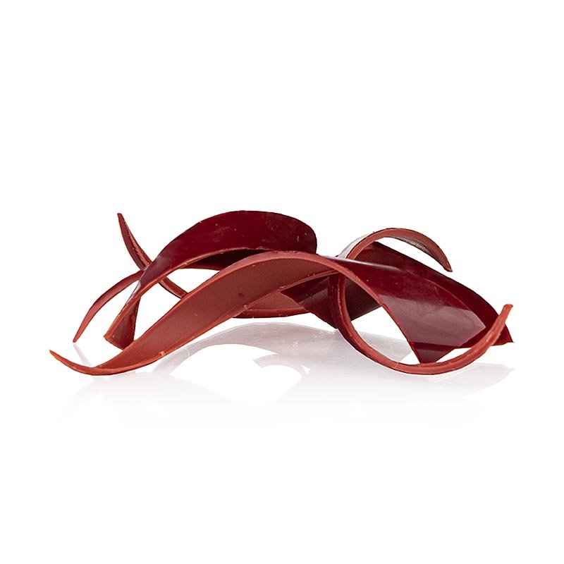 Schokoaufleger Twist Red, rotes Schokoornament, Dobla (79112), 140 g, 80 St | Couverture, Schoko - Formen, Schoko - Produkte | thungourmet