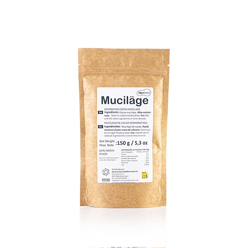 LYOFEELING MUCILAGE CACAO, gefriergetrocknetes Kakaofruchtfleisch, TÖUFOOD, 150 g | Molekulares Kochen | thungourmet