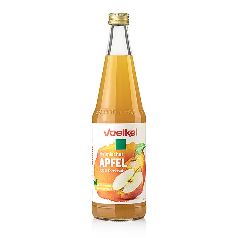 Voelkel « Jus de pomme local », 100 % jus de première pression, bio et végétalien, 700 ml