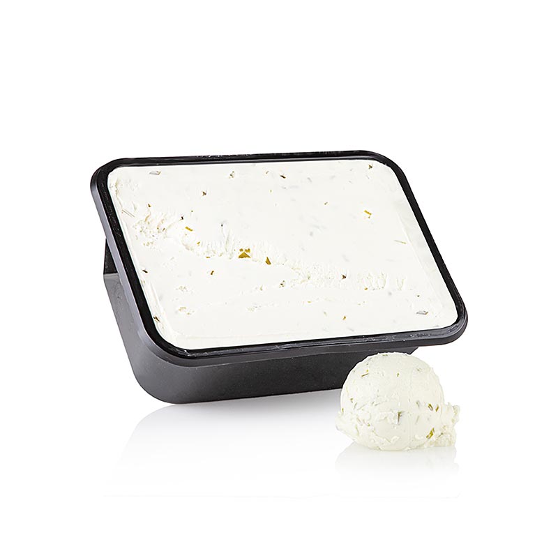 Crème fraîche Vanozza à la ciboulette, alternative végétalienne au fromage, à base d'amandes, 1 kg