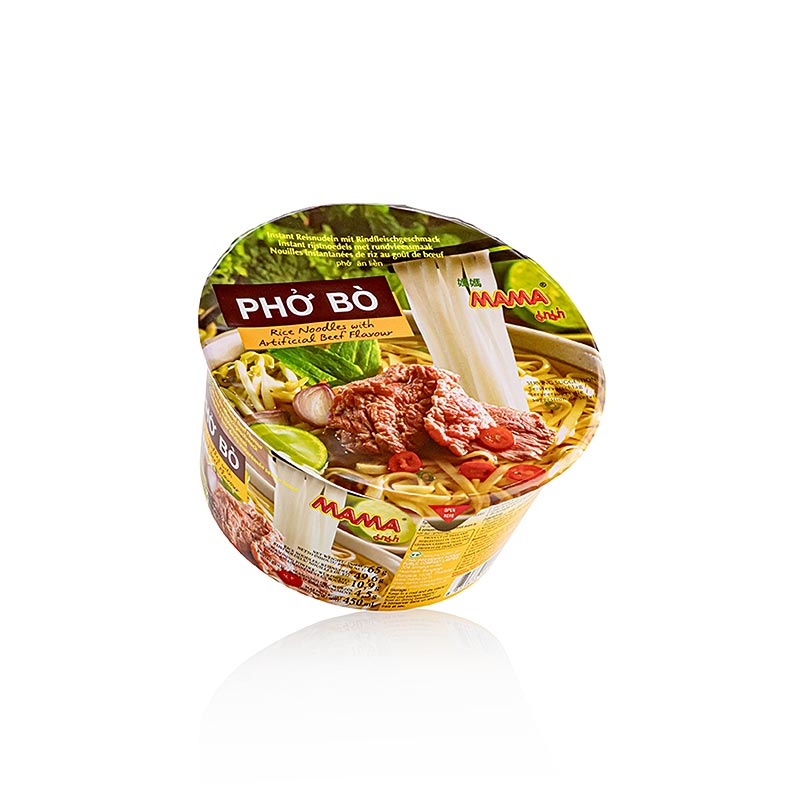 Pho Bo, spaghetti di riso istantanei al gusto di manzo, Mama, 130 g