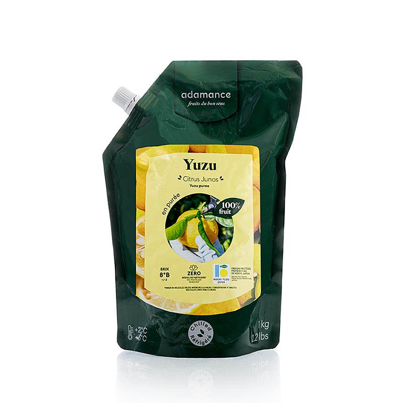 Purée de yuzu Adamance, non sucrée, pasteurisée, 1 kg