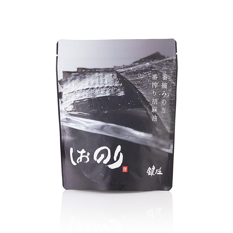Shionori - Feuilles d'algues au sel Moshio et à l'huile de sésame, 32 feuilles, Kagisho, 12 g, 32 pièces