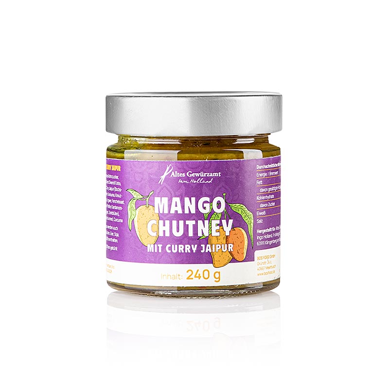 Mango Chutney mit Curry Jaipur, Altes Gewürzamt, 240 g