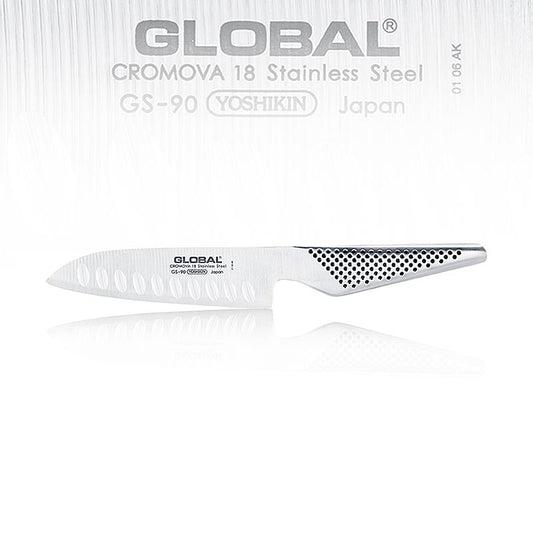 GS-90 Santoku Kulle, Antihaft-Klinge für Gemüse,Fisch, Fleisch, 13cm, GLOBAL, 1 St