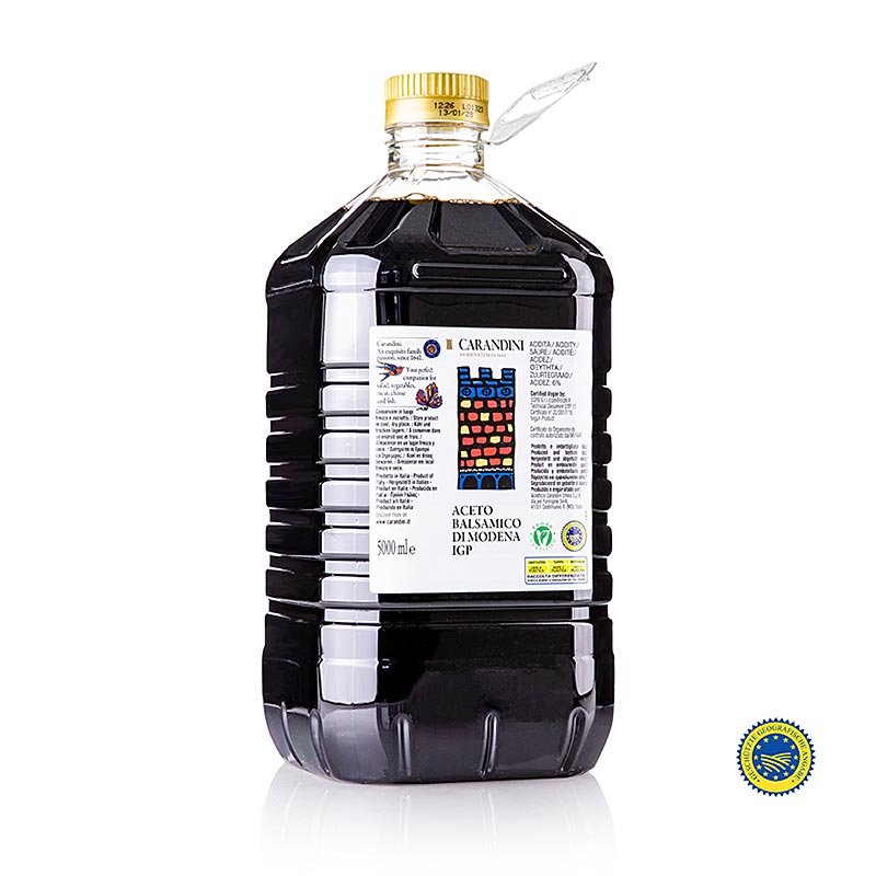 Carandini Aceto Balsamico Modena IGP, 6 mois, « Classico » (château coloré, anciennement Ducale), 5 l | Vinaigre & huile | thungourmet