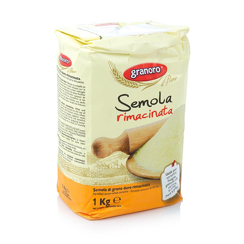 Semoule de blé dur, Semola rimacinata, Granoro, 10 kg, 10 x 1000g