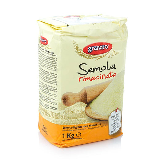 Semoule de blé dur, Semola rimacinata, Granoro, 10 kg, 10 x 1000g