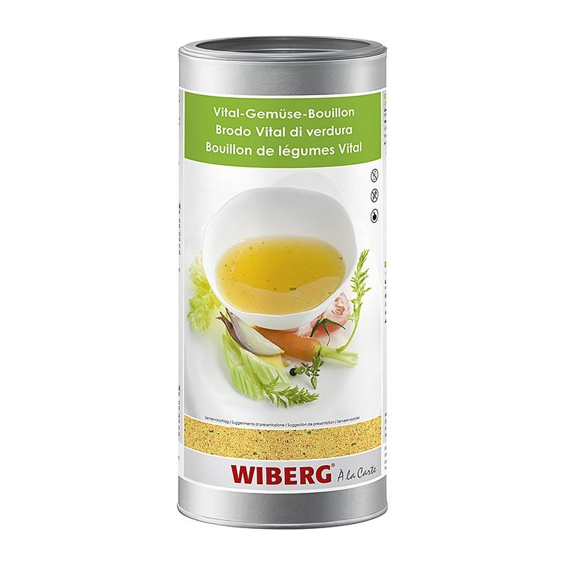 Wiberg Vital - Bouillon de légumes, pour 54 litres, 1,2 kg | Sel, poivre, épices, arômes, légumes secs | thungourmet