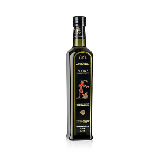 Huile d'olive extra vierge, Plora « Prince of Crete », Crète, 500 ml Vinaigre & huile | thungourmet