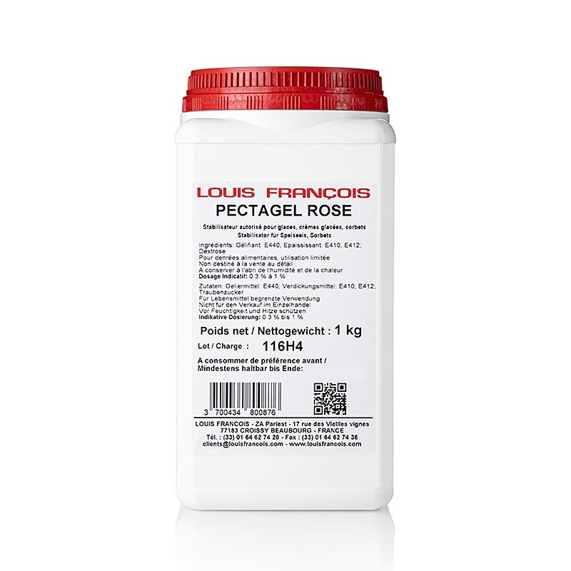 Pectine - Pectagel Rose, gélifiant/épaississant pour glaces et sorbets, 1 kg Pâtisserie, desserts, sirops | thungourmet
