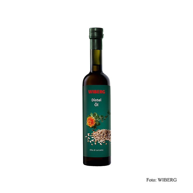 Huile de carthame Wiberg, pressée à froid, à base de graines de carthame, 500 ml