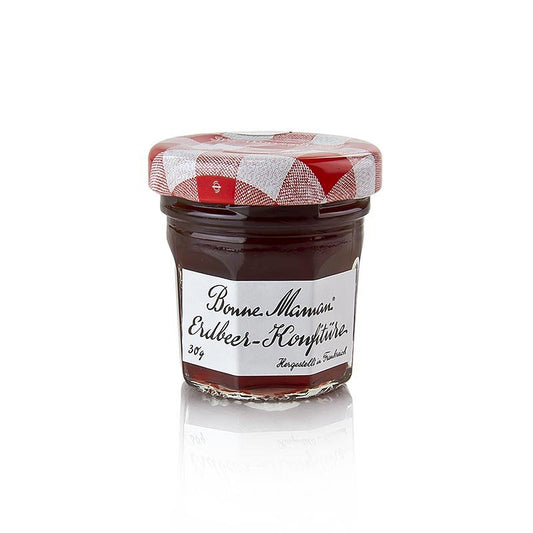Bonne Maman - Portions - Confiture de fraises, 450 g, 15 x 30 g | Miel, confitures, pâtes à tartiner aux fruits | thungourmet