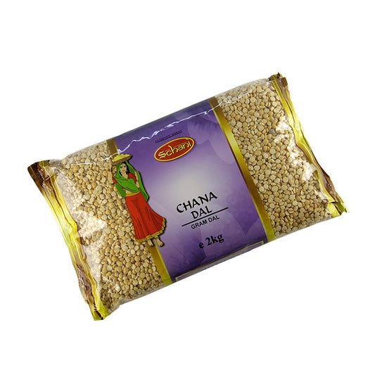 Pois chiches - Chana Dal, coupés en deux, séchés, 2 kg
