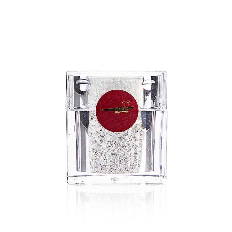 Argent - Saupoudreuse avec paillettes d'argent, E174, 0,2 g | Pâtisserie, dessert, sirop | thungourmet