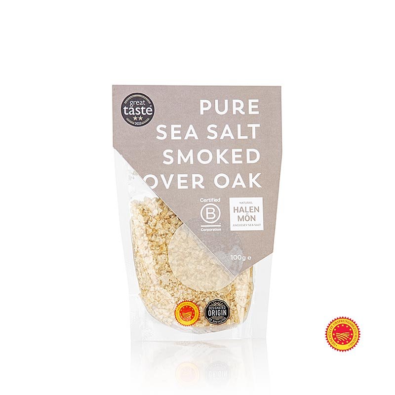 Halen Môn, flocons de sel marin fumé du Pays de Galles, AOP, 100 g | Sel, poivre, épices, arômes, légumes secs | thungourmet