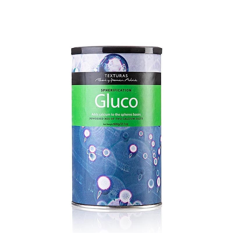 Gluco (gluconate et lactate de calcium), Texturas Ferran Adrià, E 578, E 327, 600 g | Cuisine moléculaire | thungourmet