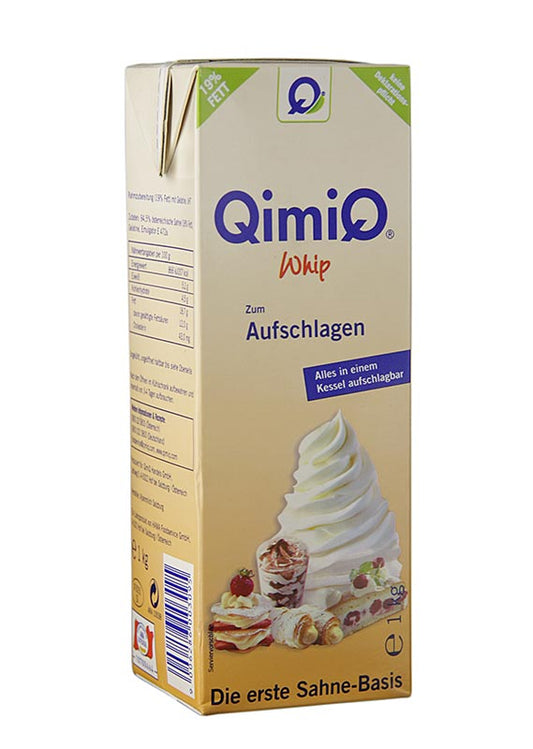 QimiQ Whip Nature, à fouetter pour des crèmes sucrées et salées, 19 % de matières grasses, 1 kg Cuisine moléculaire | thungourmet