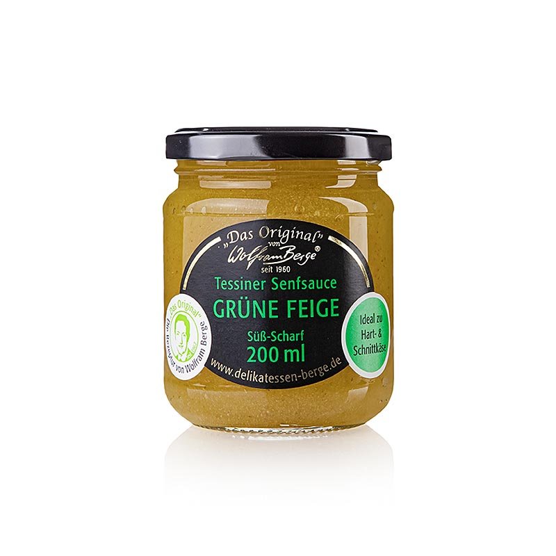 Sauce originale tessinoise aux figues et à la moutarde, Wolfram Berge, 200 ml | Sauces, soupes, fonds | thungourmet