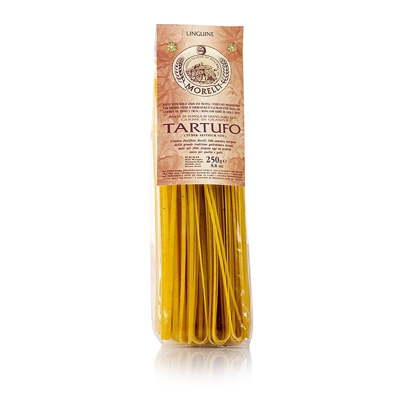 Morelli 1860 Linguine, aux truffes d'été et germes de blé, 250 g Pâtes, produits à base de pâtes, frais/secs | thungourmet