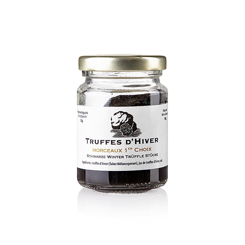 Truffes d'hiver (Tuber Melanosporum), 1er Choix, morceaux de truffes, Gaillard, 50 g
