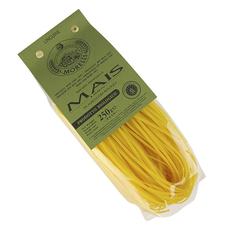 Pasta Morelli 1860, Linguine, pâtes au maïs sans gluten, BIO, 250 g Pâtes, produits à base de pâtes, frais/secs | thungourmet