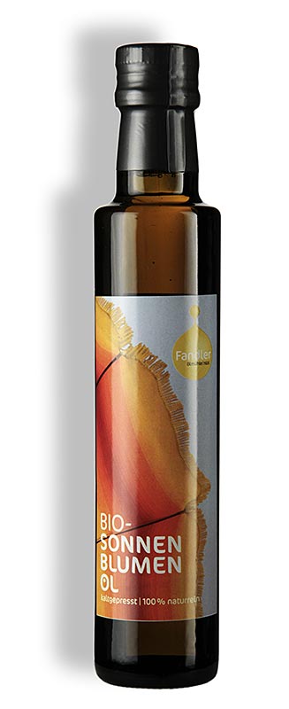 Huile de tournesol, pressée à froid, Fandler, BIO, 250 ml Vinaigre & huile | thungourmet