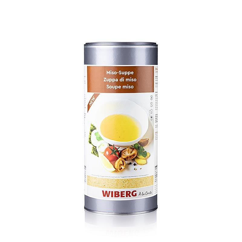 Wiberg Miso - Soupe, pour 50 l, 1,1 kg Sel, poivre, épices, arômes, légumes secs | thungourmet