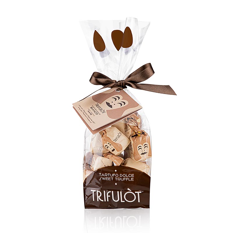Tartuflanghe pralines aux truffes "trifulòt", chocolat blanc, environ 14g, 200 g