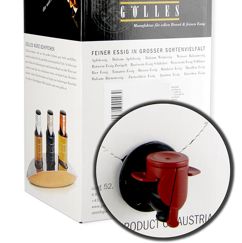 Gölles Vinaigre de framboise, 5% d'acidité, 5 l