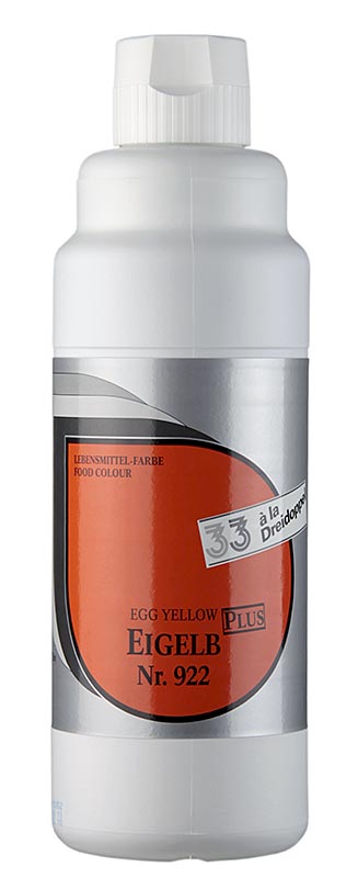 Colorant alimentaire liquide plus, jaune d'œuf, 922, Dreidoppel, 1 l