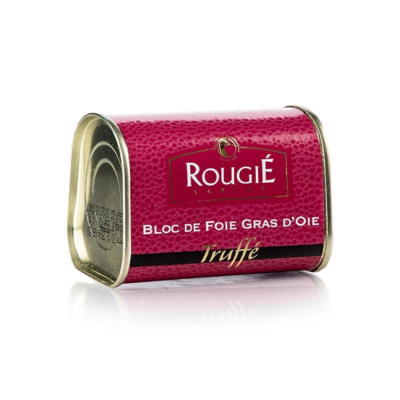 Bloc de foie gras d'oie, 3 % de truffes, Foie Gras, Trapez, Rougié, 145 g | Canards, oies, foie gras - Frais/Conserves | thungourmet