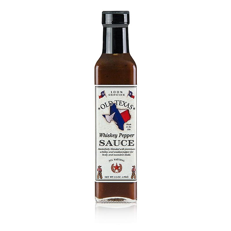 Old Texas - Sauce au whisky et au poivre pour steak, 250 ml Sauces, soupes, fonds | thungourmet
