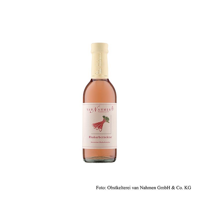 van Nahmen Nectar de rhubarbe Framboozen, 70 % de jus pur, 250 ml Café, thé, boissons sans alcool | thungourmet
