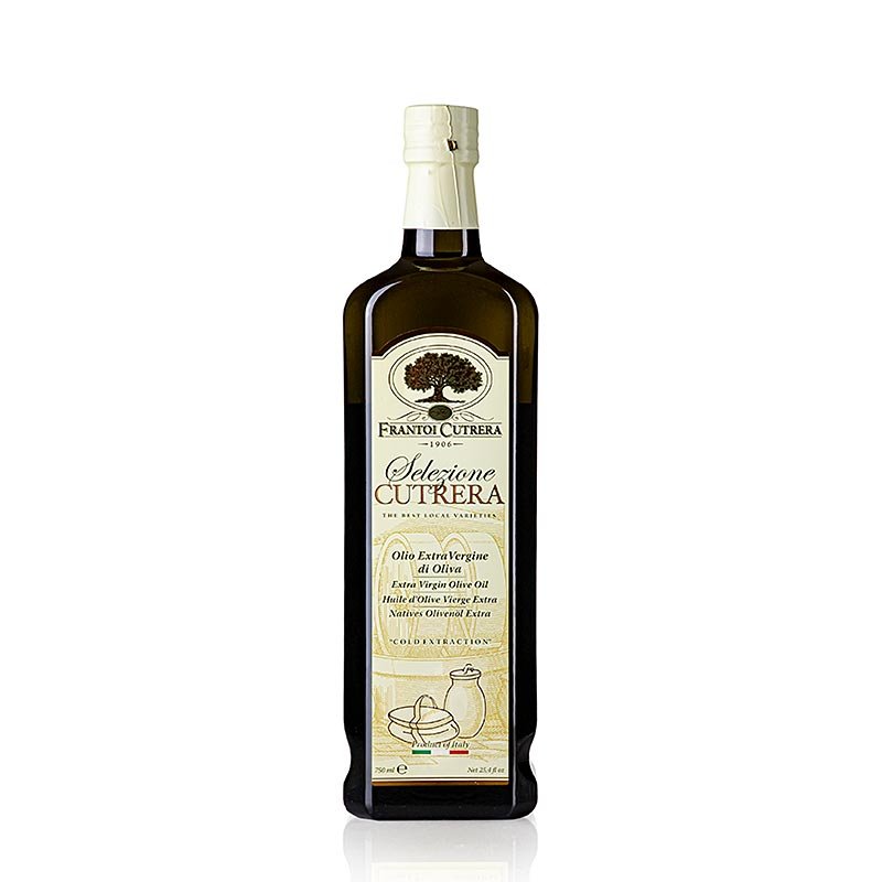 Huile d'olive extra vierge, Frantoi Cutrera « Selezione Cutrera », intense, 750 ml Vinaigre & huile | thungourmet