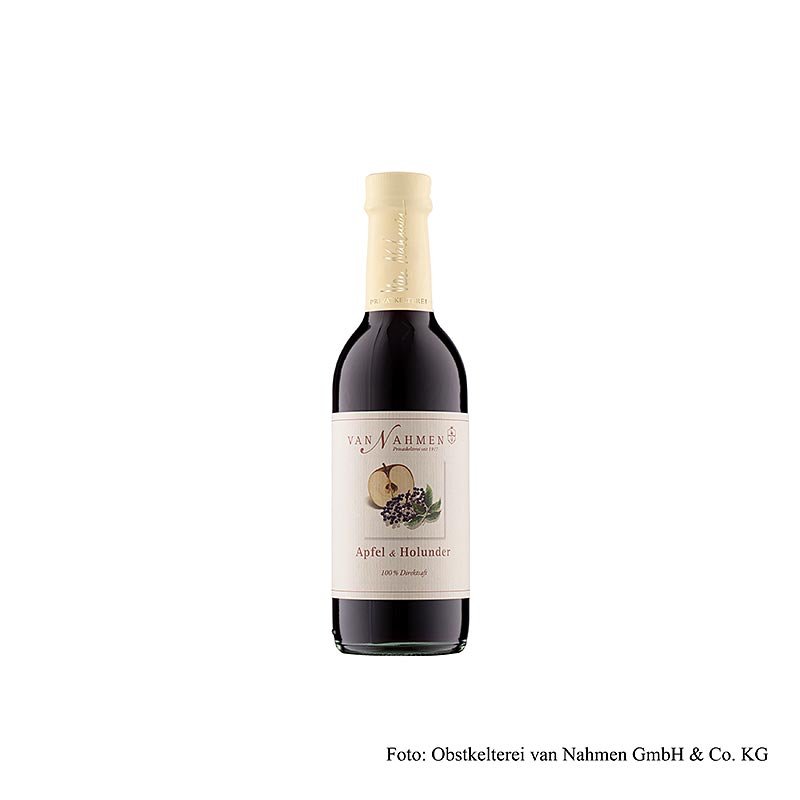 Jus de pomme et de sureau, van Nahmen, BIO, 100 % pur jus, 250 ml Café, thé, boissons sans alcool | thungourmet