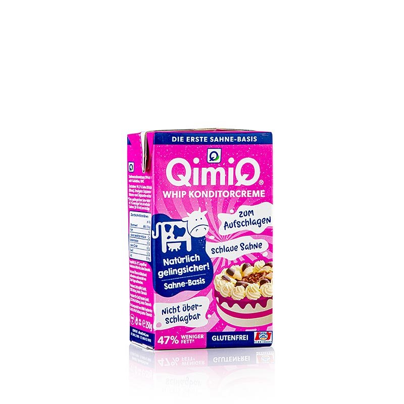 QimiQ Whip Nature, à fouetter pour des crèmes sucrées et salées, 19 % de matières grasses, 250 g Cuisine moléculaire | thungourmet