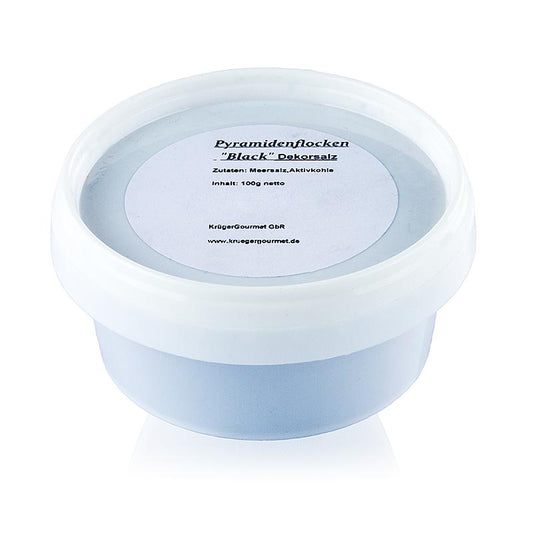 Sel décoratif noir en forme de pyramide, Petros, Chypre, 100 g
