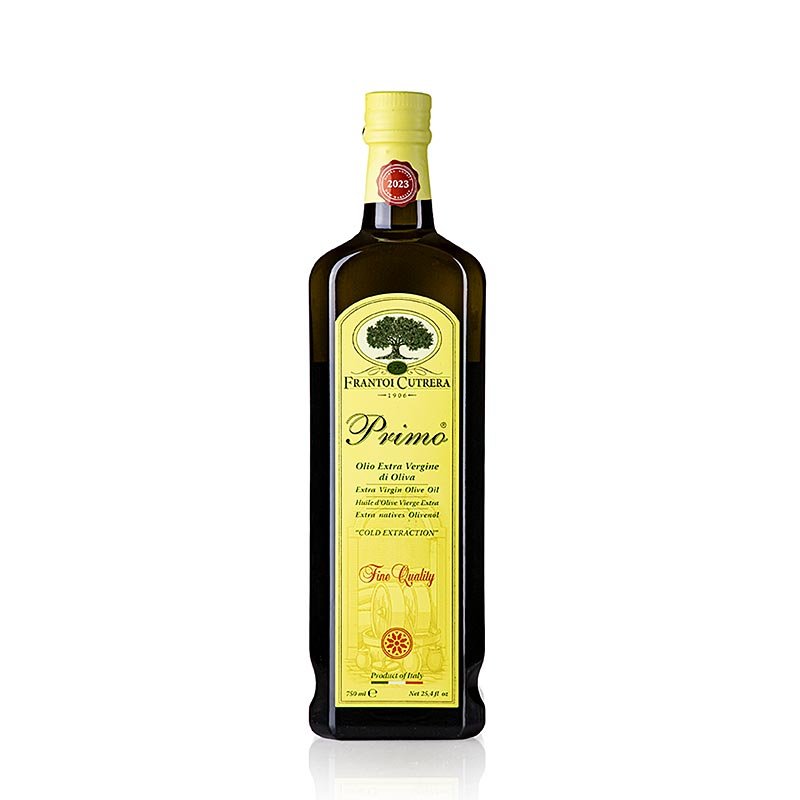 Huile d'olive extra vierge, Frantoi Cutrera « Primo Monti Iblei », 100 % Tonda Iblea, 750 ml Vinaigre & huile | thungourmet