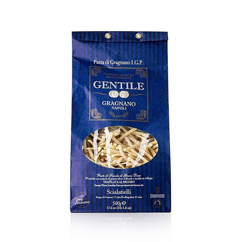 Pastificio Gentile Gragnano IGP - Scialatielli, étirés au bronze, 500 g | Pâtes, produits à base de pâtes, frais/séchés | thungourmet