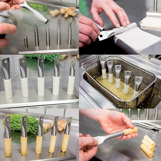 Crunch - Set de rouleaux, tubes, ø18 mm, avec plaque de base, Matthias Walter, 10 pièces | Non alimentaire / Quincaillerie / Accessoires pour barbecue | thungourmet