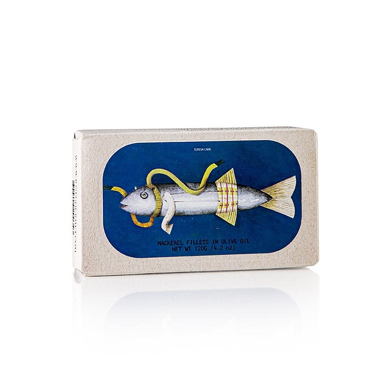 Filets de maquereau entiers, à l'huile d'olive, Jose Gourmet, 120 g | Caviar, huîtres, poissons et fruits de mer | thungourmet